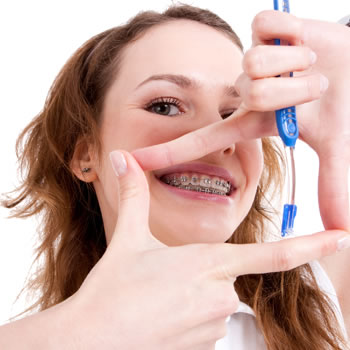 brushing and flossing